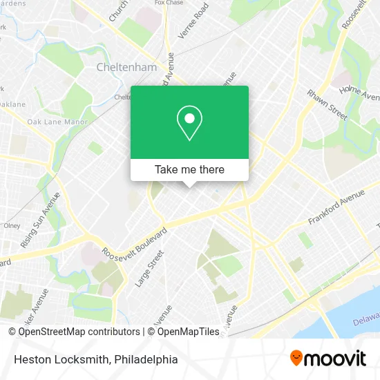 Heston Locksmith map
