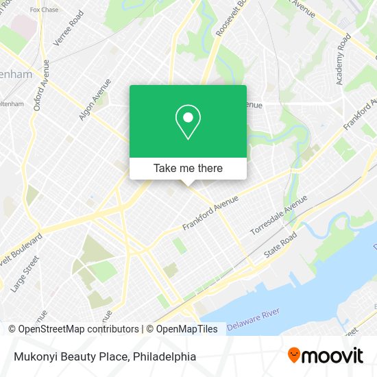 Mapa de Mukonyi Beauty Place