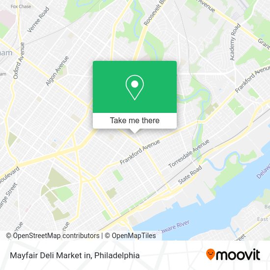 Mayfair Deli Market in map