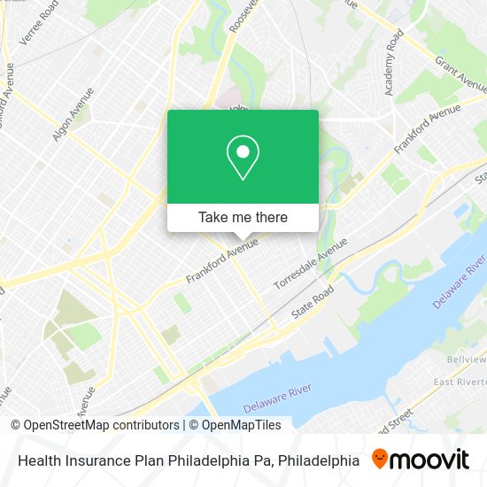 Mapa de Health Insurance Plan Philadelphia Pa
