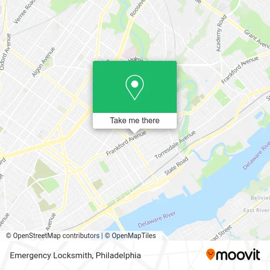 Emergency Locksmith map
