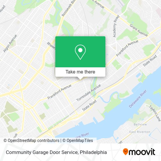 Community Garage Door Service map