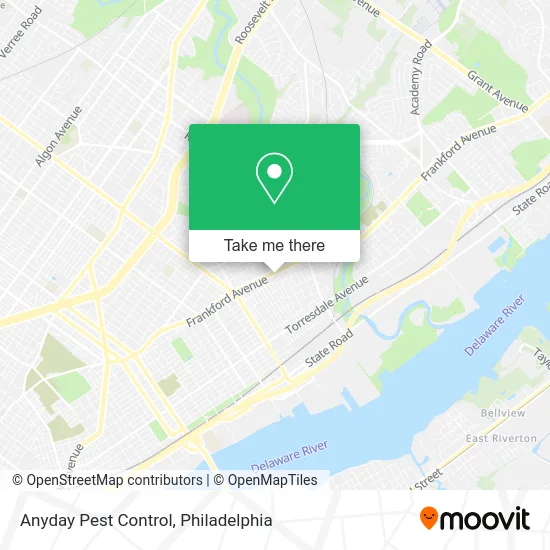 Anyday Pest Control map