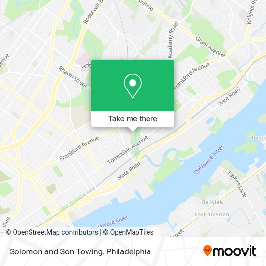 Solomon and Son Towing map