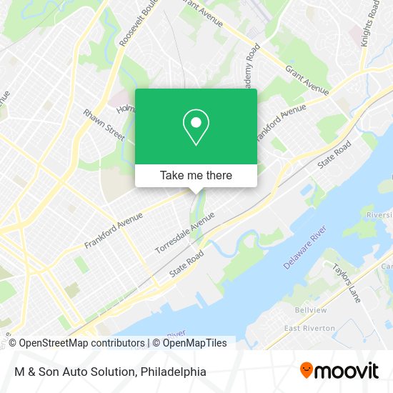 M & Son Auto Solution map