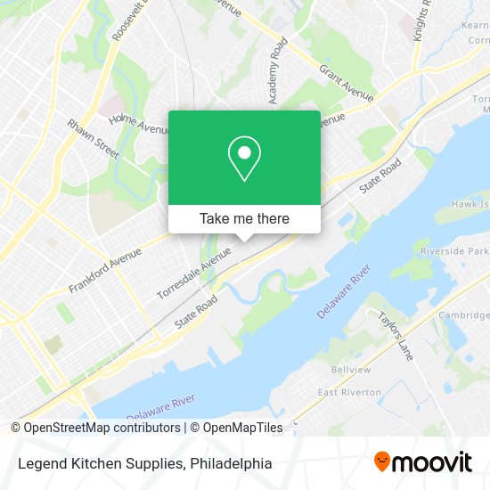 Mapa de Legend Kitchen Supplies
