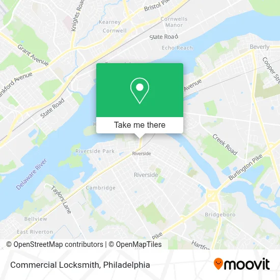 Commercial Locksmith map
