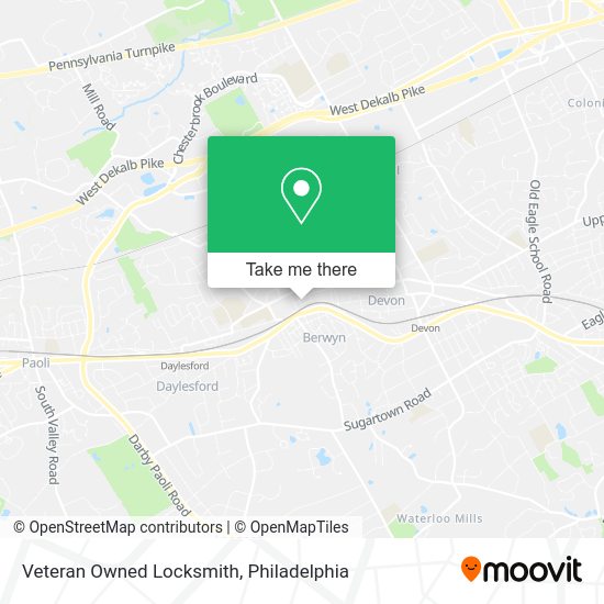 Veteran Owned Locksmith map