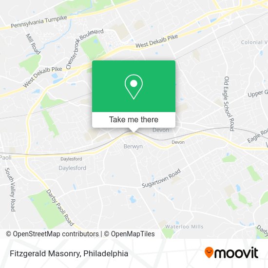 Fitzgerald Masonry map