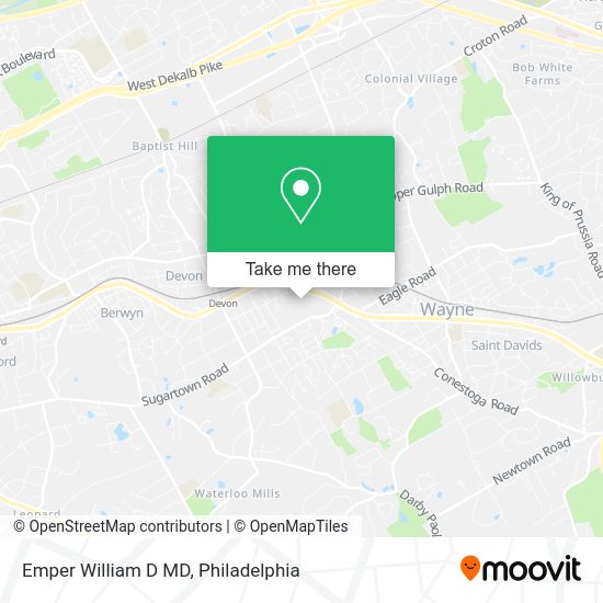 Emper William D MD map