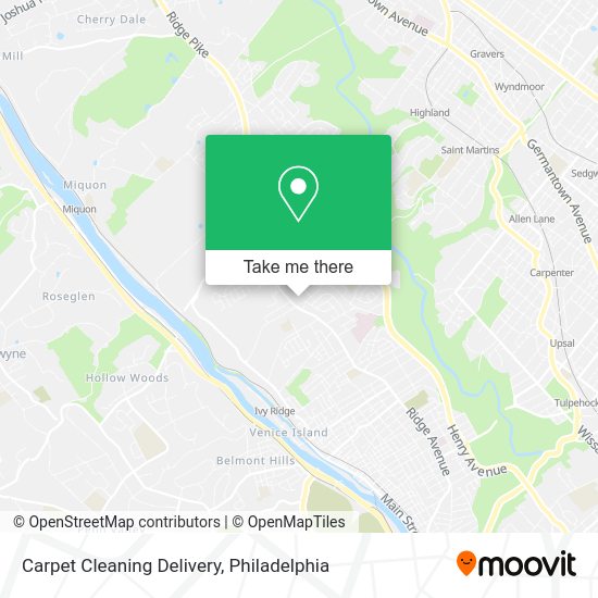 Mapa de Carpet Cleaning Delivery