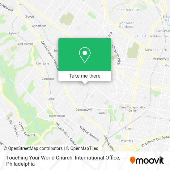 Touching Your World Church, International Office map