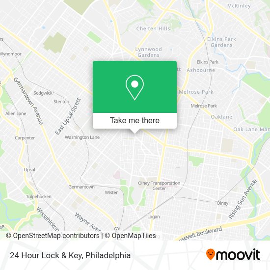 24 Hour Lock & Key map