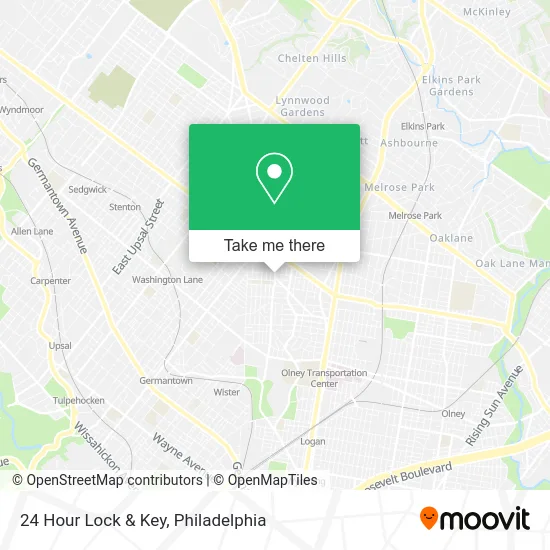 Mapa de 24 Hour Lock & Key