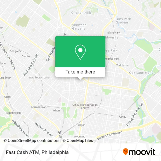 Fast Cash ATM map