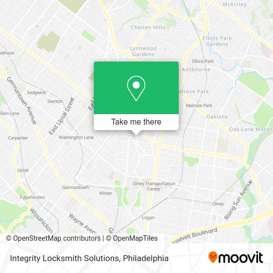 Mapa de Integrity Locksmith Solutions