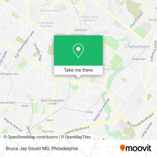 Bruce Jay Gould MD map