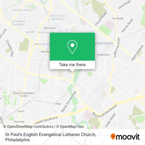 St Paul's English Evangelical Lutheran Church map