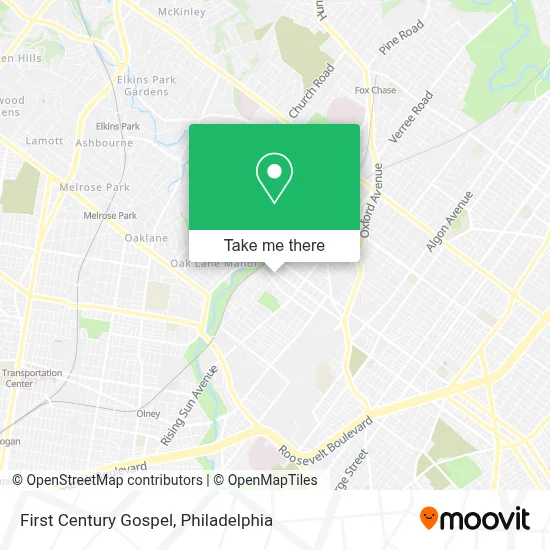 First Century Gospel map