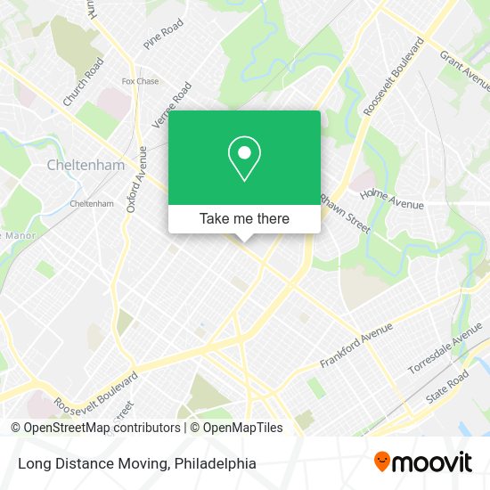 Long Distance Moving map