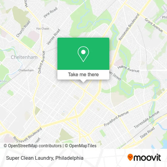 Super Clean Laundry map