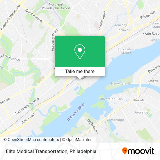 Elite Medical Transportation map
