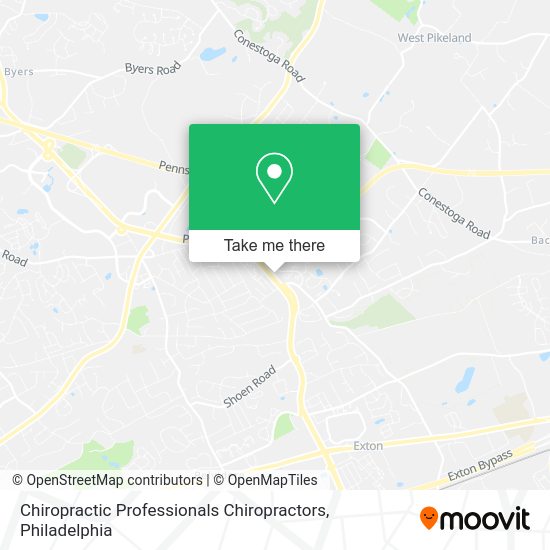 Chiropractic Professionals Chiropractors map