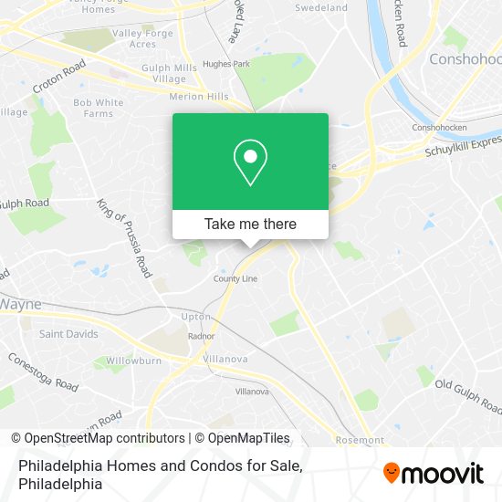 Mapa de Philadelphia Homes and Condos for Sale