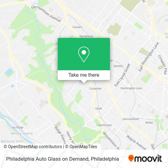 Mapa de Philadelphia Auto Glass on Demand