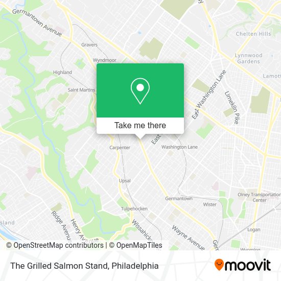 The Grilled Salmon Stand map