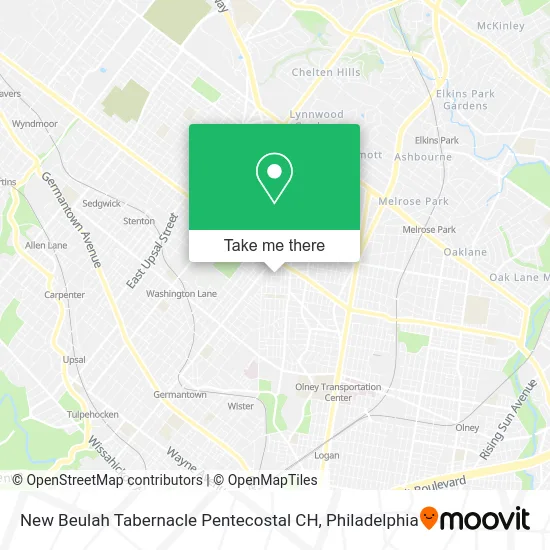 Mapa de New Beulah Tabernacle Pentecostal CH