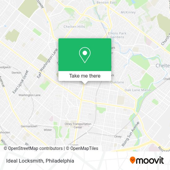 Ideal Locksmith map
