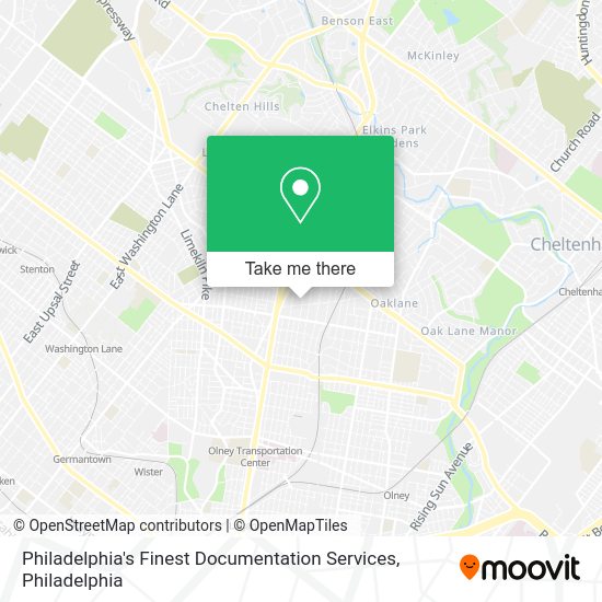 Philadelphia's Finest Documentation Services map