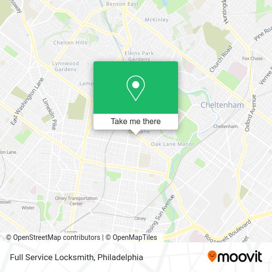 Mapa de Full Service Locksmith