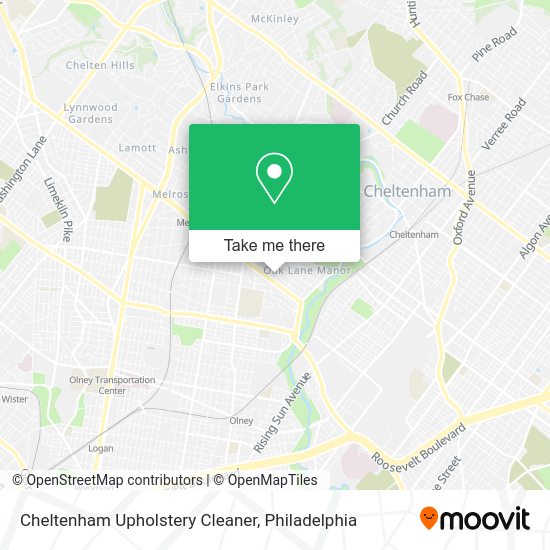 Cheltenham Upholstery Cleaner map