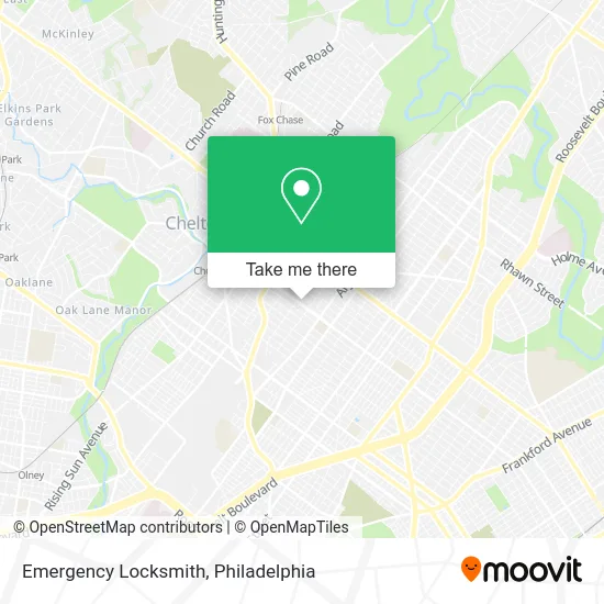 Emergency Locksmith map