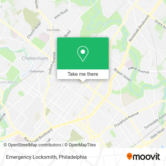 Emergency Locksmith map