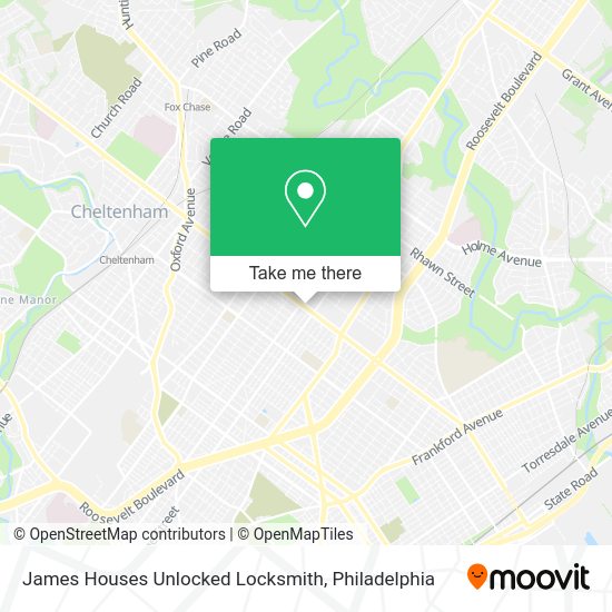 James Houses Unlocked Locksmith map