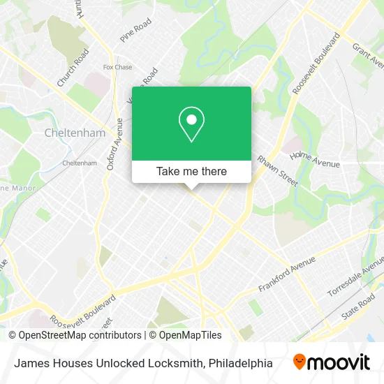 James Houses Unlocked Locksmith map