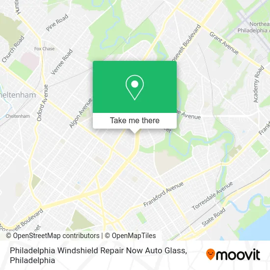 Philadelphia Windshield Repair Now Auto Glass map