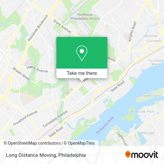 Long Distance Moving map