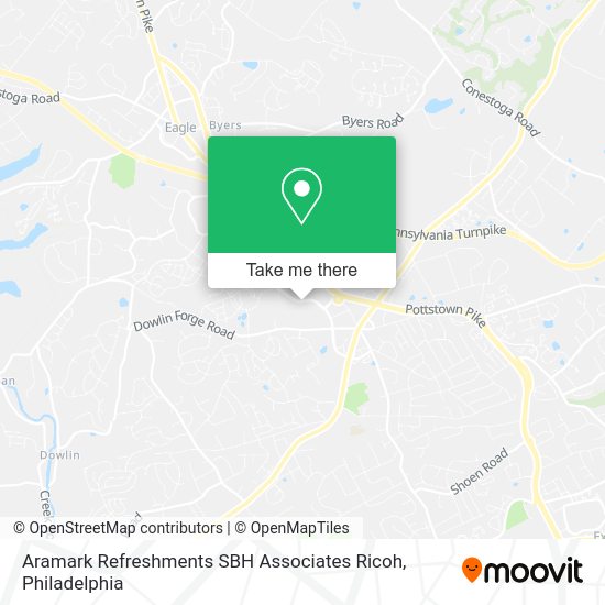 Aramark Refreshments SBH Associates Ricoh map