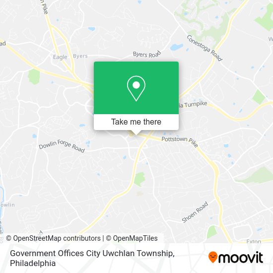 Mapa de Government Offices City Uwchlan Township