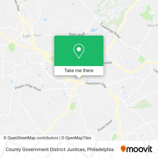 Mapa de County Government District Justices