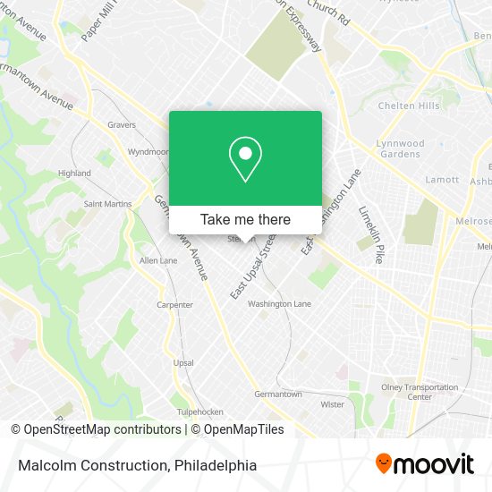Malcolm Construction map