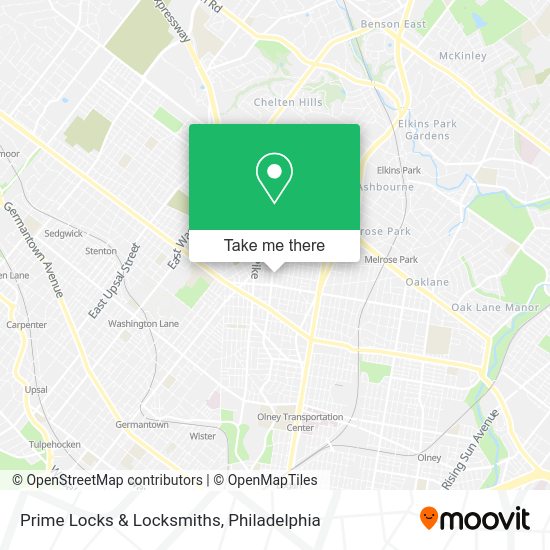 Prime Locks & Locksmiths map