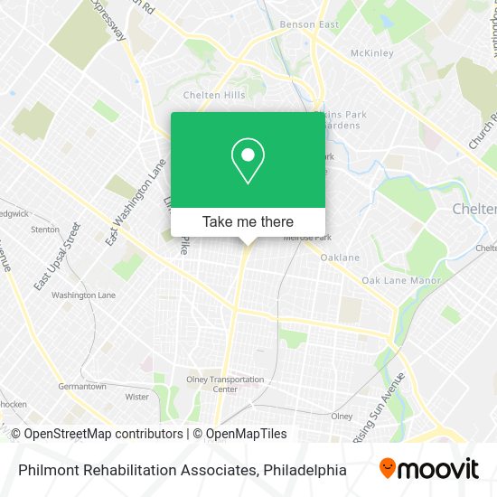 Philmont Rehabilitation Associates map