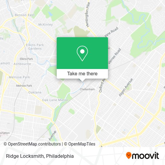 Ridge Locksmith map