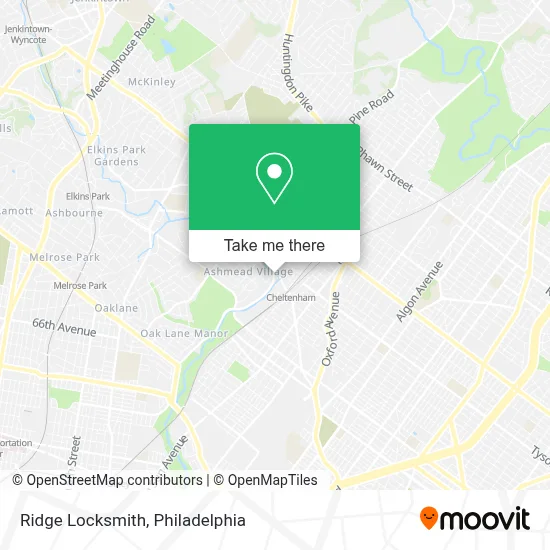 Ridge Locksmith map