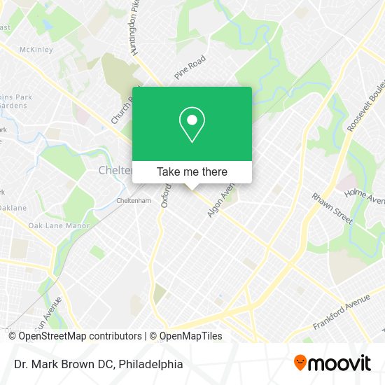 Dr. Mark Brown DC map